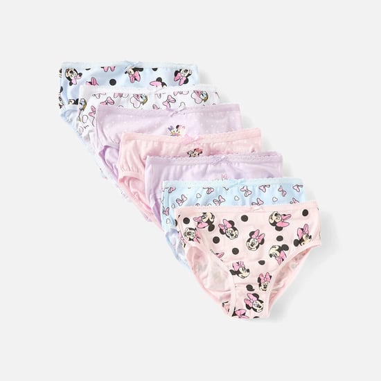 Juniors Minnie Mouse And Daisy Duck Print Panties with Bow Detail - Set Of 7