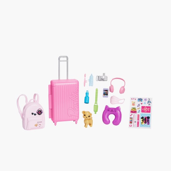 Mattel Barbie Malibu Travel Set Doll and Puppy