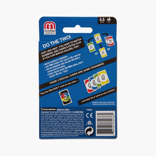 Mattel Games Dos Card Game