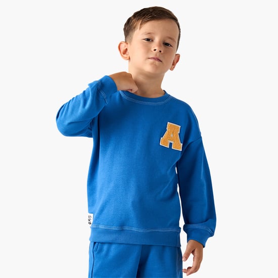 Juniors Applique Sweatshirt and Joggers Set