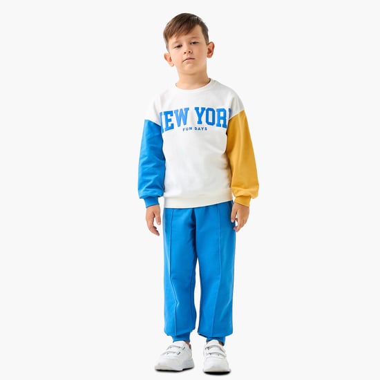 Juniors Colourblock Sweatshirt and Joggers Set