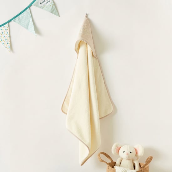 Giggles Embroidered Hooded Towel - 75x75 cms