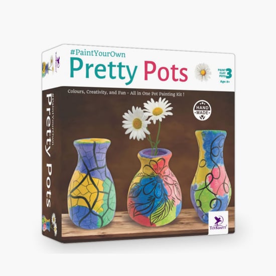 Toykraft Paint Your Own Pretty Pots Kit
