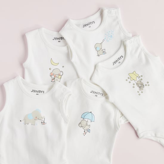 Juniors Assorted Print Bodysuit - Set of 5