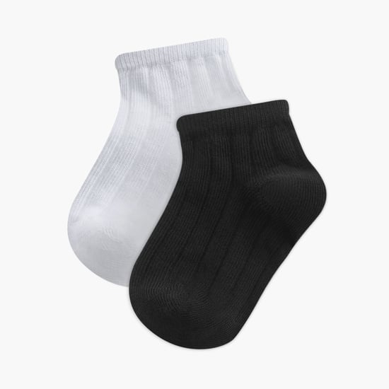Juniors Textured Ankle Length Socks - Set of 2