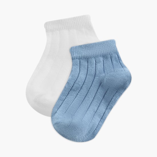 Juniors Ribbed Ankle Length Socks - Set of 2