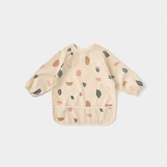 Juniors Printed Apron Bib with Long Sleeves