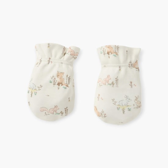 Giggles Printed Mittens