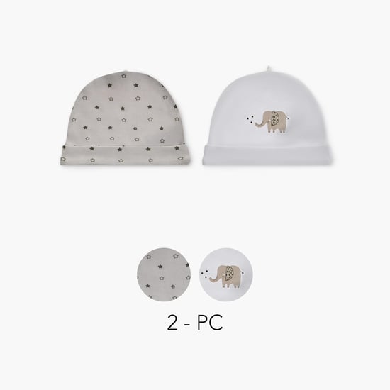 Juniors Printed Beanie - Set of 2