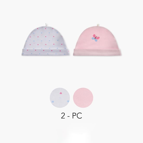 Juniors Printed Beanie - Set of 2