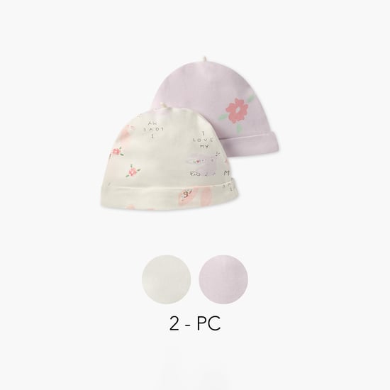 Juniors Printed Beanie - Set of 2