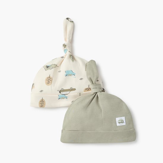 Juniors Knot Detail Beanie - Set of 2