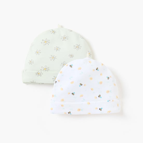 Juniors Printed Beanie - Set of 2