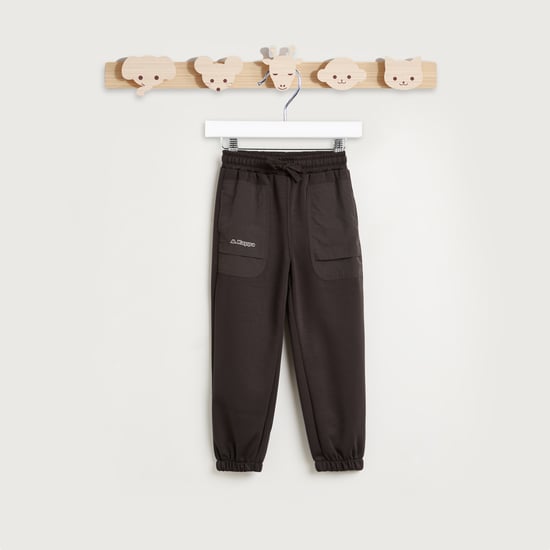 Kappa Logo Print Joggers with Pockets