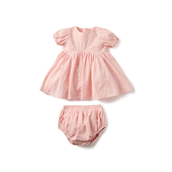 Giggles Embroidered A-line Dress with Bloomers
