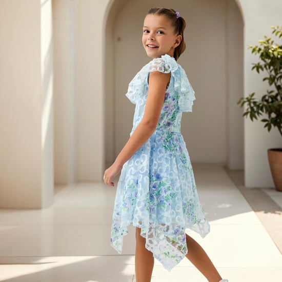 navy blue dress for baby girl Alex & Sophia Juniors' Asymmetrical Strapless Dress