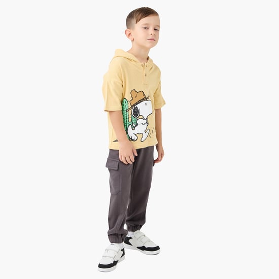 Juniors Solid Joggers with Drawstring Closure and Pockets