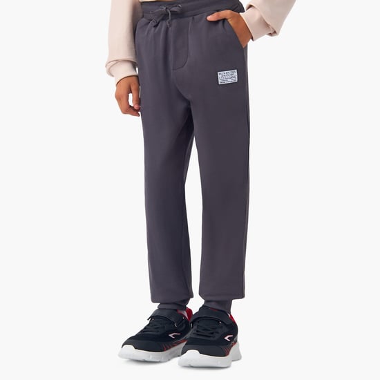 Juniors Applique Detail Joggers with Drawstring Closure and Pockets