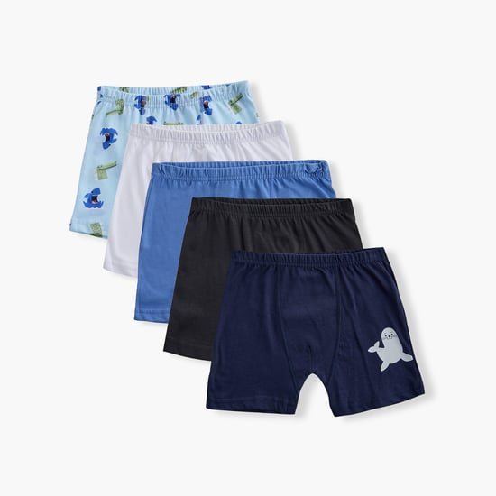 Juniors Animal Print Trunks - Set of 5