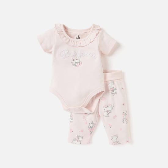 Marie Print Bodysuit and Pyjama Set