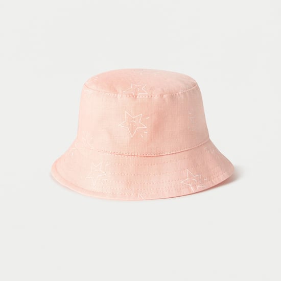 Juniors Star Print Bucket Hat