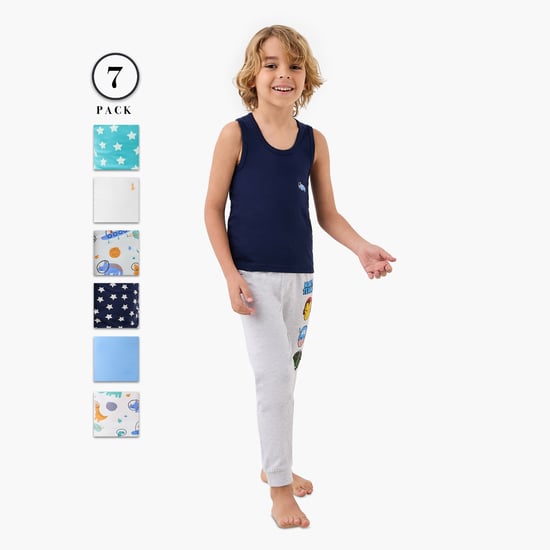 Juniors Printed Vest - Set of 7