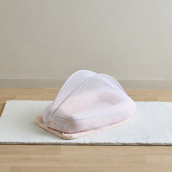 Giggles Waffle Texture Sleeping Bag with Mosquito Net