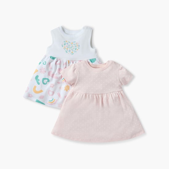 Juniors Printed A-Line Dress - Set of 2