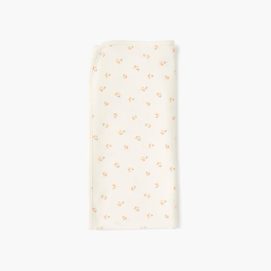 Juniors Floral Print Receiving Blanket - 70x70 cm