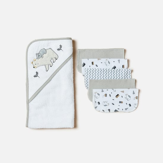 Juniors 6-Piece Hooded Towel and Washcloth Set