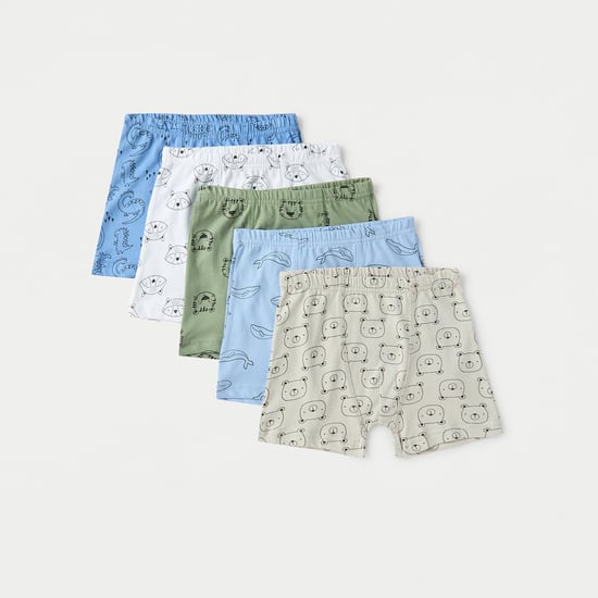 Juniors Animal Printed Boxers - Set of 5