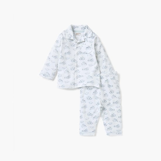 Giggles Printed Shirt and Pyjama Set