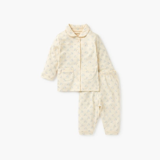 Giggles Printed Shirt and Pyjama Set