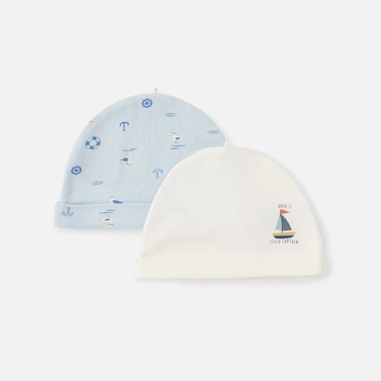 Juniors Graphic Print Beanie - Set of 2