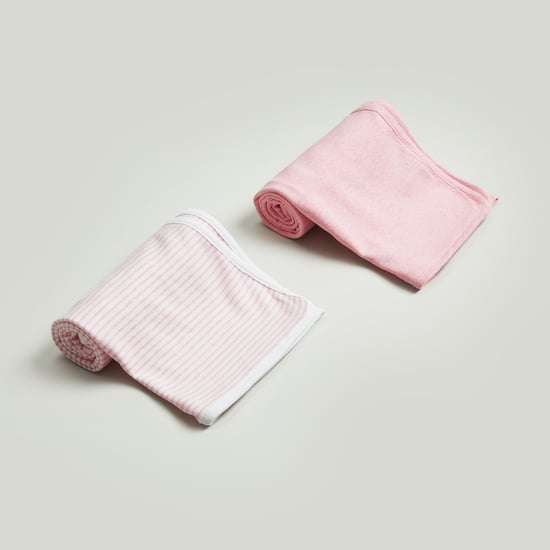 Juniors 2-Piece Assorted Receiving Blanket Set - 80x80 cm