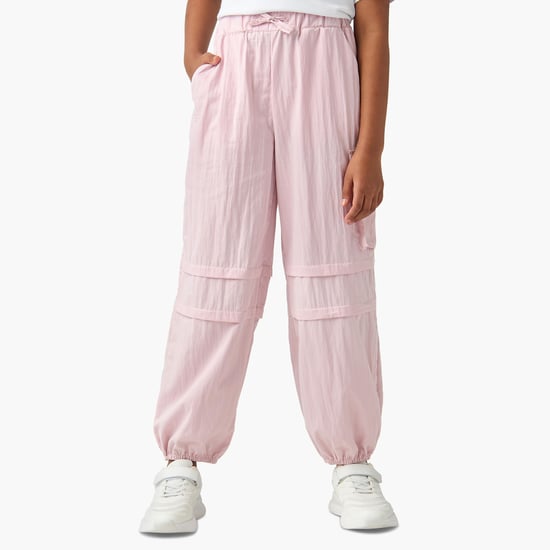 Kappa Logo Print Joggers with Drawstring Closure