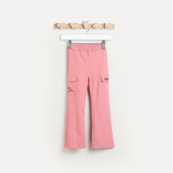 Kappa Solid Flared Pants with Pockets
