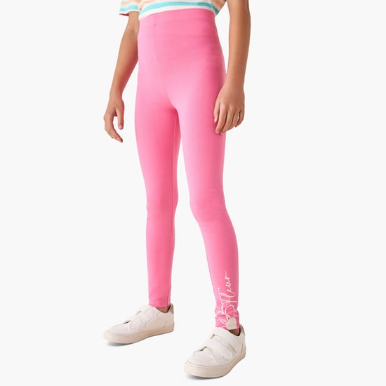Juniors Printed Leggings with Elasticated Waistband