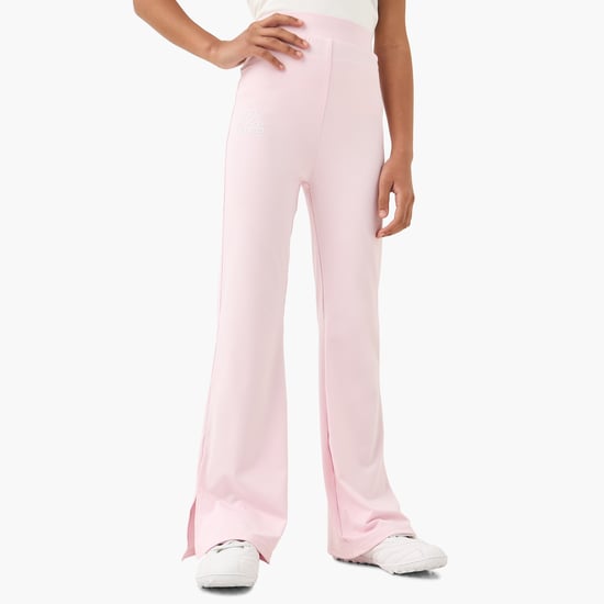 Kappa Logo Print Flared Leggings with Elasticated Waistband