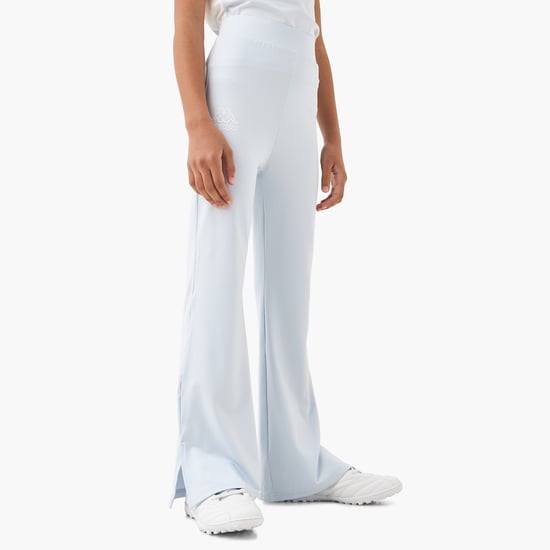 Kappa Logo Print Flared Leggings with Elasticated Waistband