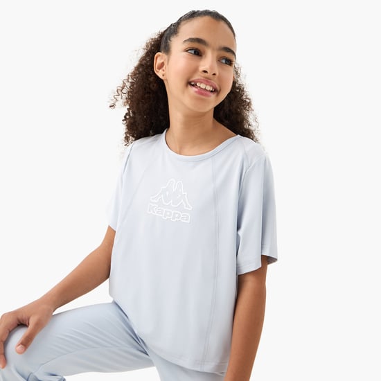 Kappa Logo Print T-shirt with Short Sleeves