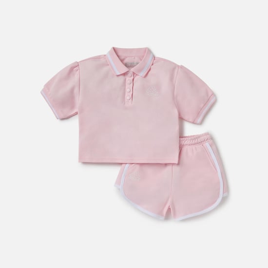 Kappa Logo Detail T-shirt and Shorts Set