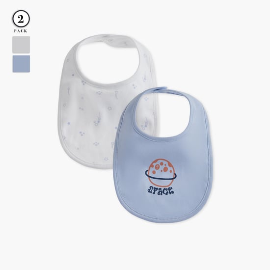 Juniors Assorted Bib with Snap Button Closure - Set of 2