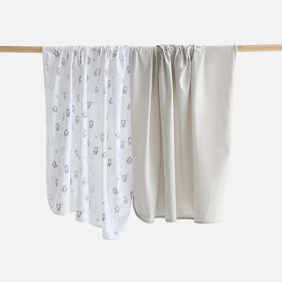 Juniors 2-Piece Assorted Receiving Blanket Set - 70x70 cm