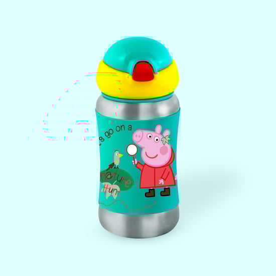 Rabitat Peppa Pig Steel Play Bottle - Go Green - 350 ml