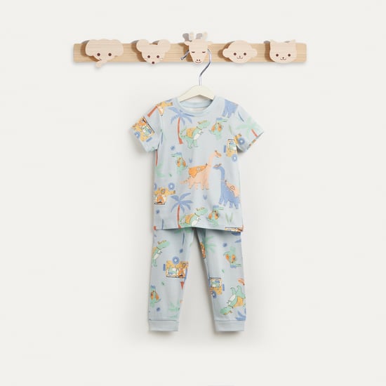 Juniors Dinosaur Print T-shirt and Pyjama Set