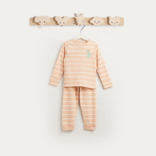Juniors Striped T-shirt and Pyjama Set