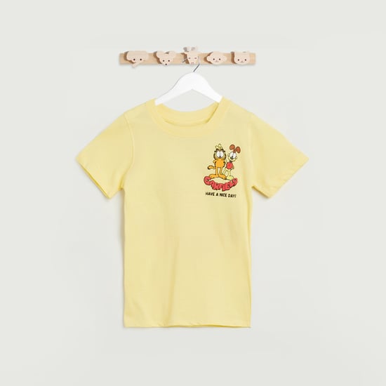 Juniors Garfield Puff Print T-shirt