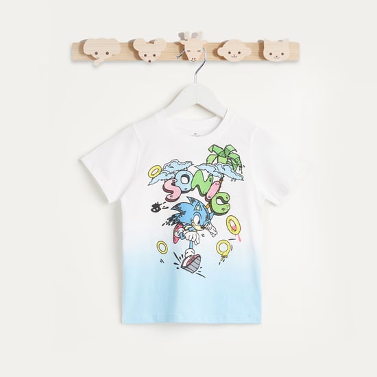 Juniors Sonic Print T-shirt