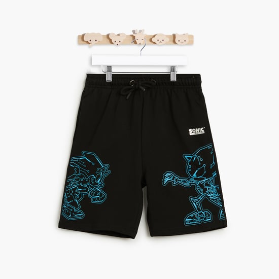 Juniors Sonic Foil Print Shorts